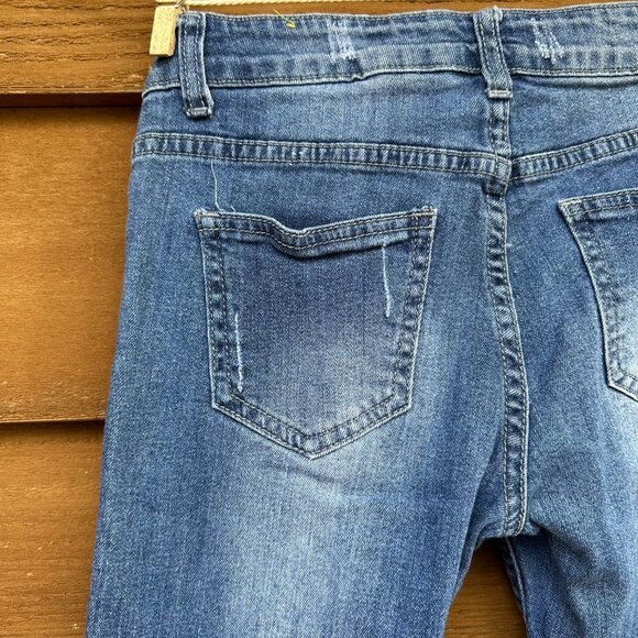 VIP Jeans Skinny Distressed Blue Stretch - Picture 11 of 12